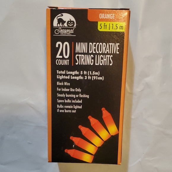 Orange Mini Decorative String Lights - Picture 1 of 1